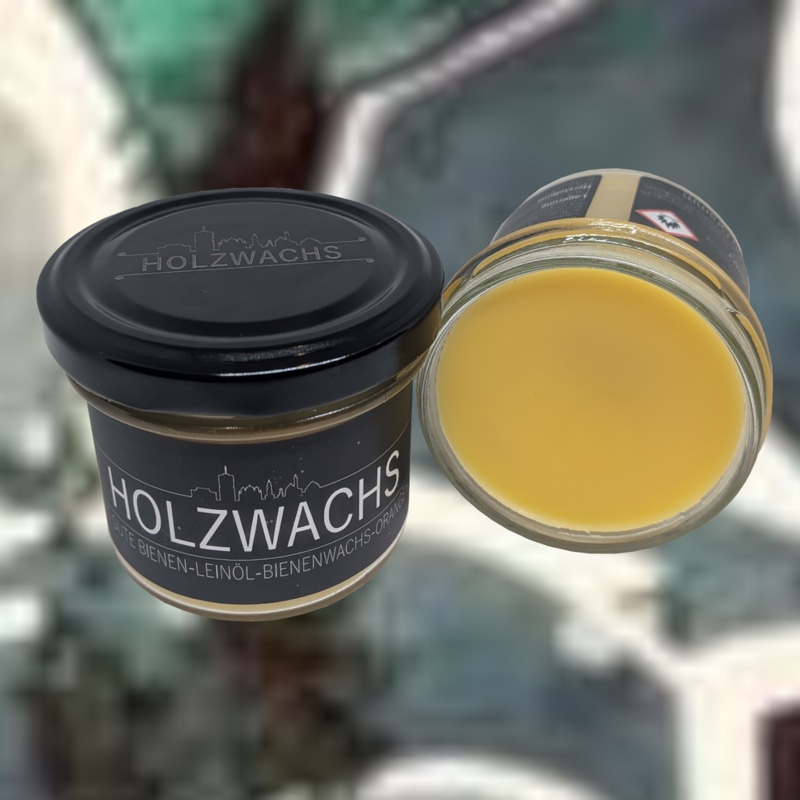 Holzwachs aus Bienenwachs und Leinöl